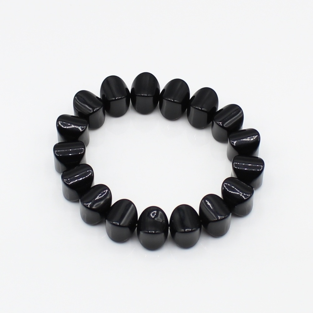 Black bead bracelet